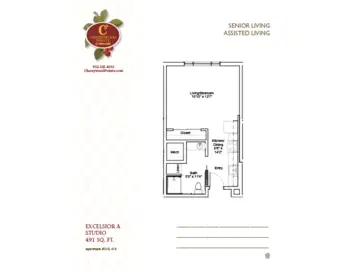 Floorplan of Cherrywood Pointe of Roseville, Assisted Living, Memory Care, Roseville, MN 10
