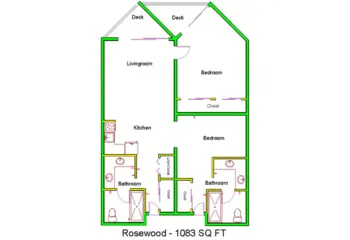 Floorplan of Granite Gate Senior Living, Assisted Living, Prescott, AZ 10
