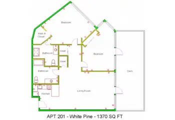 Floorplan of Granite Gate Senior Living, Assisted Living, Prescott, AZ 11