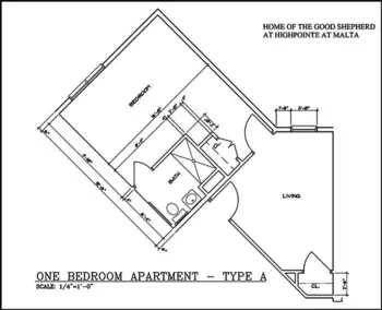 Floorplan of Home of the Good Shepherd at Highpointe, Assisted Living, Malta, NY 2