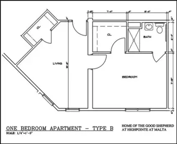 Floorplan of Home of the Good Shepherd at Highpointe, Assisted Living, Malta, NY 3