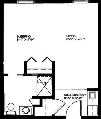 Floorplan of Kirkland Crossings, Assisted Living, Memory Care, Pewaukee, WI 5