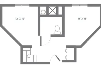 Floorplan of Morningside of Riverchase, Assisted Living, Hoover, AL 1