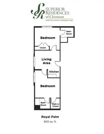 Floorplan of Superior Residences of Clermont, Assisted Living, Clermont, FL 5