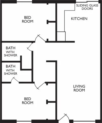 Floorplan of Taos Retirement Village, Assisted Living, Taos, NM 3