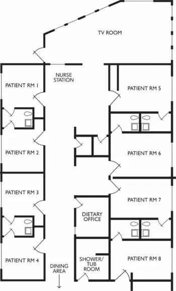 Floorplan of Taos Retirement Village, Assisted Living, Taos, NM 4