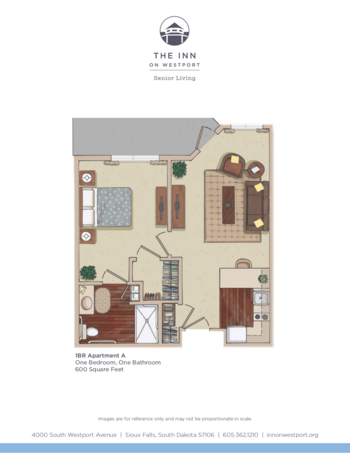 Floorplan of The Inn on Westport, Assisted Living, Sioux Falls, SD 1