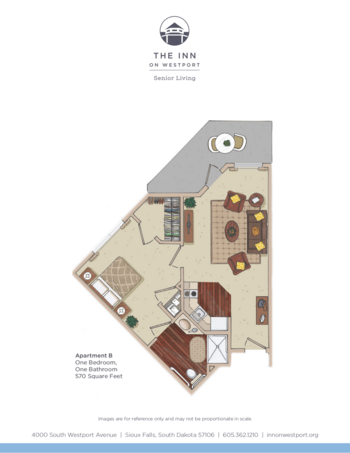 Floorplan of The Inn on Westport, Assisted Living, Sioux Falls, SD 2