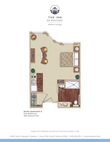 Floorplan of The Inn on Westport, Assisted Living, Sioux Falls, SD 3