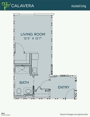 Floorplan of The Meridian at Lake San Marcos, Assisted Living, San Marcos, CA 1