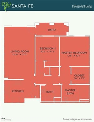 Floorplan of The Meridian at Lake San Marcos, Assisted Living, San Marcos, CA 19