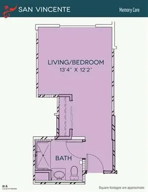 Floorplan of The Meridian at Lake San Marcos, Assisted Living, San Marcos, CA 20