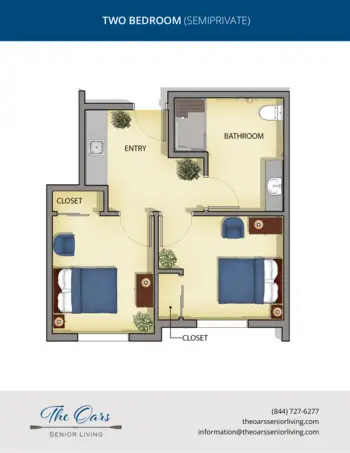 Floorplan of The Oars, Assisted Living, Citrus Heights, CA 4