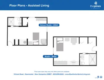 Floorplan of The Pines of Newmarket, Assisted Living, Newmarket, NH 1