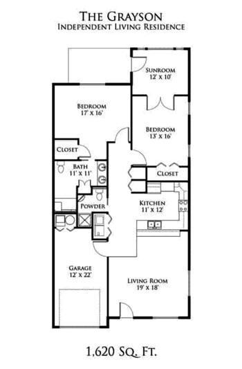 Floorplan of Traditions of Beavercreek, Assisted Living, Beavercreek, OH 4