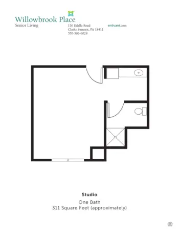 Floorplan of Willowbrook Place, Assisted Living, South Abington Township, PA 3