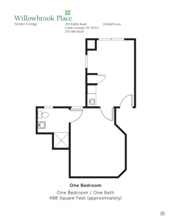 Floorplan of Willowbrook Place, Assisted Living, South Abington Township, PA 4