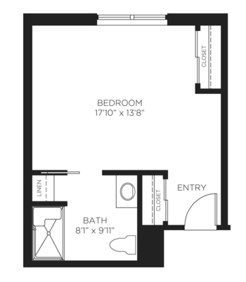 Floorplan of Abbotswood at Irving Park, Assisted Living, Greensboro, NC 2