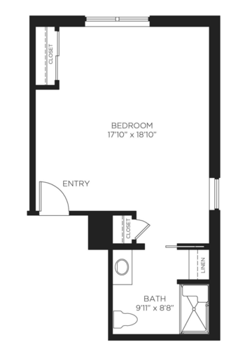 Floorplan of Abbotswood at Irving Park, Assisted Living, Greensboro, NC 3