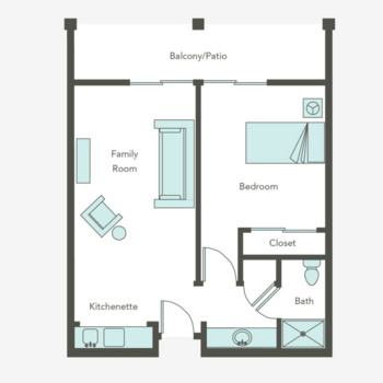 Floorplan of Aegis Living of Redmond, Assisted Living, Redmond, WA 1