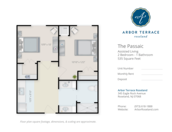 Floorplan of Arbor Terrace Roseland, Assisted Living, Roseland, NJ 3