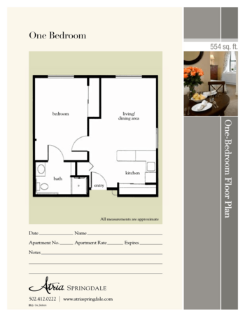 Floorplan of Atria Springdale, Assisted Living, Louisville, KY 4