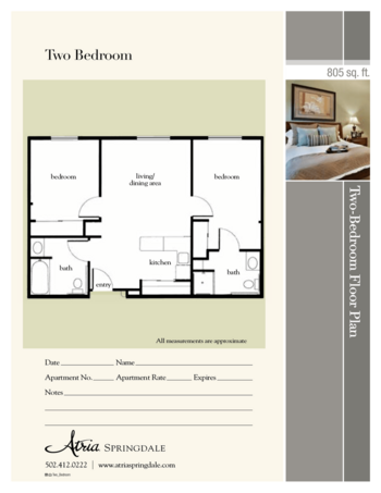 Floorplan of Atria Springdale, Assisted Living, Louisville, KY 5