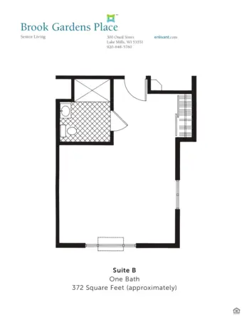 Floorplan of Brook Gardens Place, Assisted Living, Lake Mills, WI 2