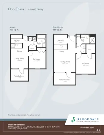 Floorplan of Brookdale Destin, Assisted Living, Destin, FL 1