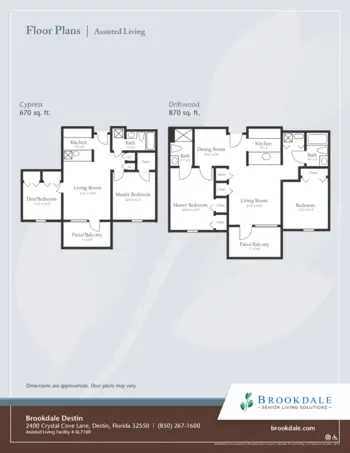 Floorplan of Brookdale Destin, Assisted Living, Destin, FL 2