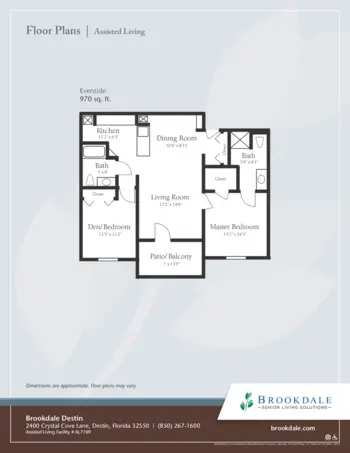 Floorplan of Brookdale Destin, Assisted Living, Destin, FL 3