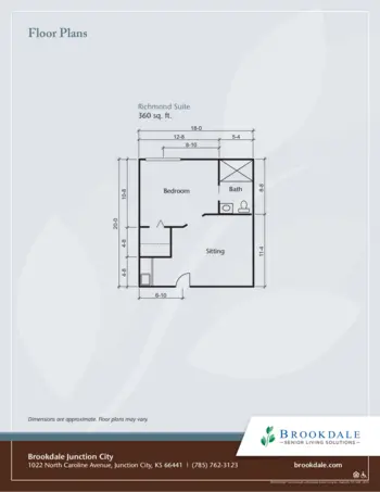 Floorplan of Brookdale Junction City, Assisted Living, Junction City, KS 2