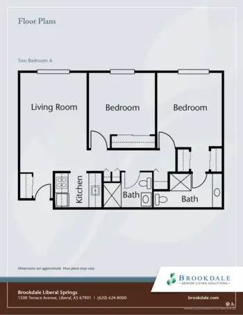 Floorplan of Brookdale Liberal Springs, Assisted Living, Liberal, KS 2