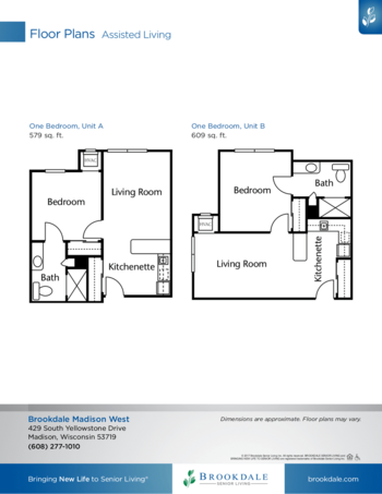 Floorplan of Brookdale Madison West, Assisted Living, Memory Care, Madison, WI 3