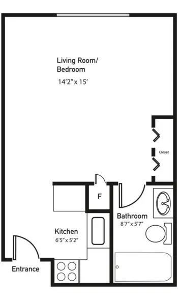Floorplan of Brookstone Estates of Rantoul, Assisted Living, Rantoul, IL 4