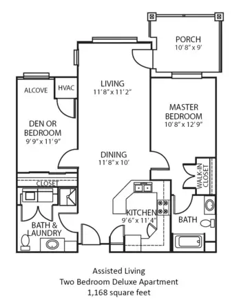 Floorplan of Brookview Meadows, Assisted Living, Green Bay, WI 2