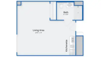 Floorplan of Carriage Green at Milford, Assisted Living, Milford, CT 1