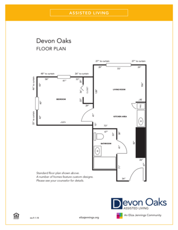 Floorplan of Devon Oaks, Assisted Living, Westlake, OH 2
