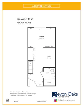 Floorplan of Devon Oaks, Assisted Living, Westlake, OH 3