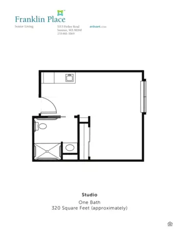 Floorplan of Franklin Place, Assisted Living, Sumner, WA 1
