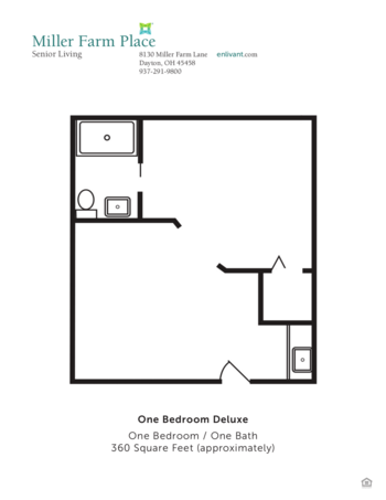 Floorplan of Miller Farm Place, Assisted Living, Dayton, OH 3
