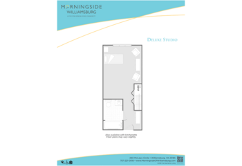 Floorplan of Morningside of Williamsburg, Assisted Living, Memory Care, Williamsburg, VA 1