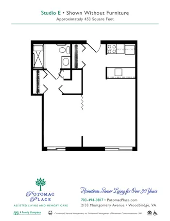 Floorplan of Potomac Place, Assisted Living, Memory Care, Woodbridge, VA 6