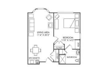 Floorplan of Summit Place of Beaufort, Assisted Living, Memory Care, Beaufort, SC 1