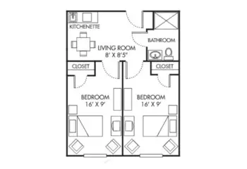 Floorplan of Summit Place of Beaufort, Assisted Living, Memory Care, Beaufort, SC 3