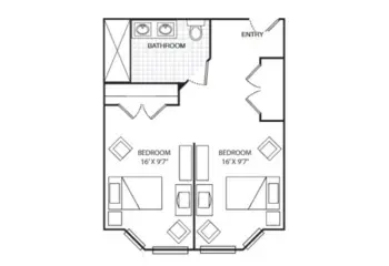 Floorplan of Summit Place of Beaufort, Assisted Living, Memory Care, Beaufort, SC 5