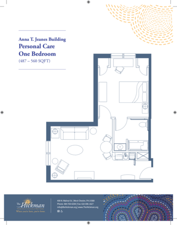 Floorplan of The Hickman, Assisted Living, West Chester, PA 9