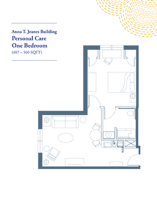 Floorplan of The Hickman, Assisted Living, West Chester, PA 10