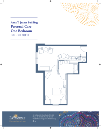 Floorplan of The Hickman, Assisted Living, West Chester, PA 11