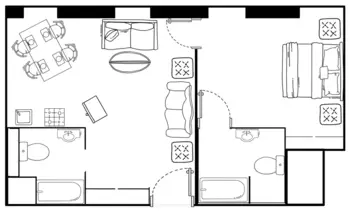 Floorplan of The Leland Legacy, Assisted Living, Richmond, IN 1
